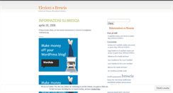 Desktop Screenshot of elezionibrescia.wordpress.com