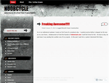 Tablet Screenshot of noobcycle.wordpress.com