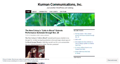 Desktop Screenshot of kurmancommunications.wordpress.com