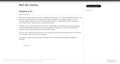 Desktop Screenshot of midlifemother.wordpress.com
