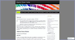 Desktop Screenshot of albertopereziriarte.wordpress.com