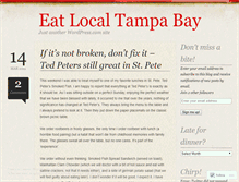 Tablet Screenshot of eatlocaltampabay.wordpress.com