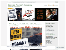 Tablet Screenshot of freeleonardpeltier.wordpress.com