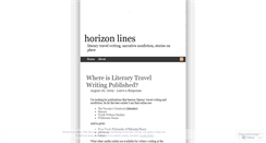 Desktop Screenshot of horizonlines.wordpress.com