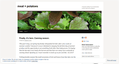 Desktop Screenshot of meatandpotatoesblog.wordpress.com