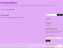 Tablet Screenshot of lovelavishlexi.wordpress.com