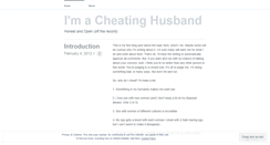 Desktop Screenshot of husbandcheater.wordpress.com