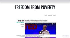 Desktop Screenshot of freedomfrompoverty.wordpress.com