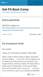 Mobile Screenshot of getfitbootcamp.wordpress.com