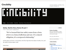 Tablet Screenshot of cincibility.wordpress.com