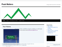 Tablet Screenshot of peakmatters.wordpress.com