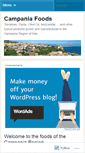 Mobile Screenshot of campaniafoods.wordpress.com