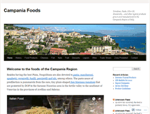 Tablet Screenshot of campaniafoods.wordpress.com