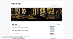 Desktop Screenshot of fridayrant.wordpress.com