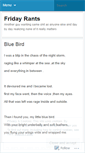 Mobile Screenshot of fridayrant.wordpress.com