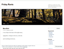 Tablet Screenshot of fridayrant.wordpress.com