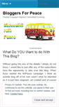 Mobile Screenshot of bloggers4peace.wordpress.com