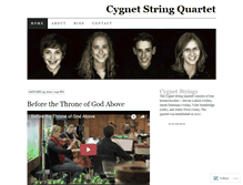 Tablet Screenshot of cygnetstrings.wordpress.com