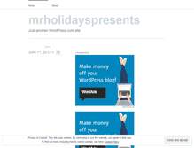 Tablet Screenshot of mrholidayspresents.wordpress.com