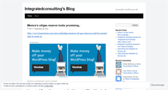Desktop Screenshot of integratedconsulting.wordpress.com