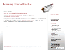Tablet Screenshot of learninghowtoscribble.wordpress.com