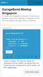 Mobile Screenshot of garagebandmeetupsingapore.wordpress.com