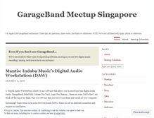 Tablet Screenshot of garagebandmeetupsingapore.wordpress.com