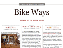 Tablet Screenshot of bikeways.wordpress.com