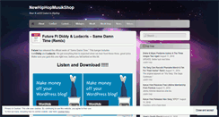 Desktop Screenshot of newhiphopmusikshop.wordpress.com