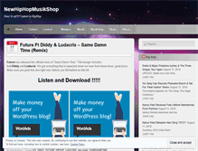 Tablet Screenshot of newhiphopmusikshop.wordpress.com