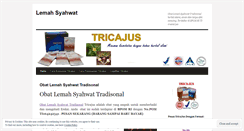 Desktop Screenshot of lemahsyahwattradisional.wordpress.com