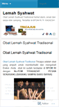 Mobile Screenshot of lemahsyahwattradisional.wordpress.com