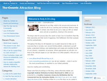 Tablet Screenshot of cosmicattraction.wordpress.com
