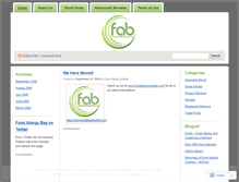 Tablet Screenshot of foodallergybag.wordpress.com