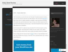 Tablet Screenshot of dailydealreview.wordpress.com