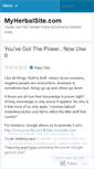 Mobile Screenshot of myherbalsite.wordpress.com