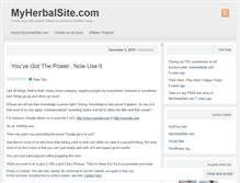 Tablet Screenshot of myherbalsite.wordpress.com