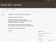 Tablet Screenshot of idttheband.wordpress.com