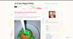 Desktop Screenshot of crazyhappypretty.wordpress.com