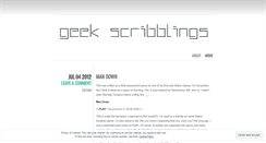 Desktop Screenshot of geekscribblings.wordpress.com