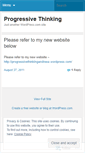 Mobile Screenshot of progressivethinking23.wordpress.com