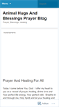 Mobile Screenshot of animalhugsandblessings.wordpress.com