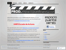 Tablet Screenshot of espaciopaerea.wordpress.com