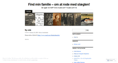Desktop Screenshot of findminfamilie.wordpress.com
