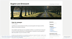 Desktop Screenshot of eugeneermessent.wordpress.com