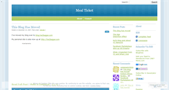 Desktop Screenshot of mealticket.wordpress.com