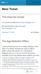 Mobile Screenshot of mealticket.wordpress.com