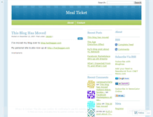 Tablet Screenshot of mealticket.wordpress.com