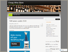 Tablet Screenshot of cheapwinestore.wordpress.com