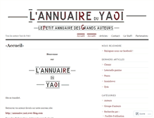 Tablet Screenshot of annuaireyaoi.wordpress.com